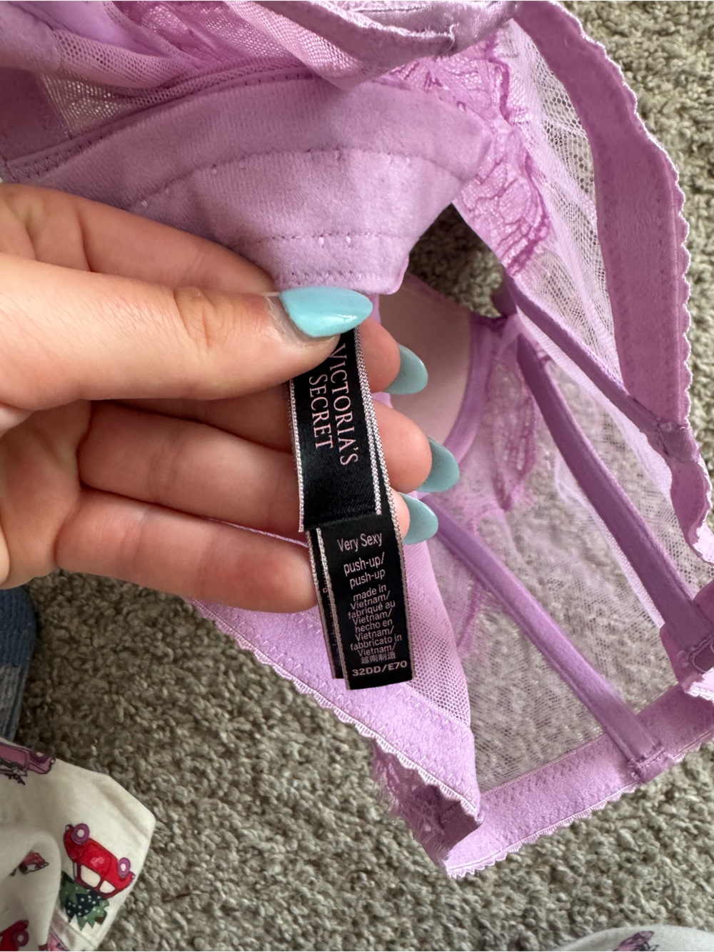 Victoria's Secret Lavender Lace Longline Bustier - Picture 3 of 3
